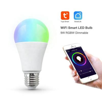 China Wholesale JL04 Tuya Smart WiFi Residential Mini RGBCW LED Light Bulb Work With Amazon Alexa / Google Help for sale