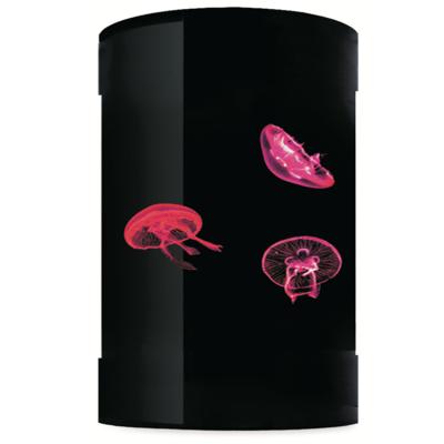 China Sustainable Cylinder Shape Elegant Design Acrylic Jellyfish Aquarium For Simple Home Decoration for sale