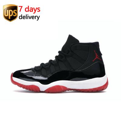 China EVA 378037-061 final bred high top white black red bred cool gray air air AJ 11 retro mens shoes for sale