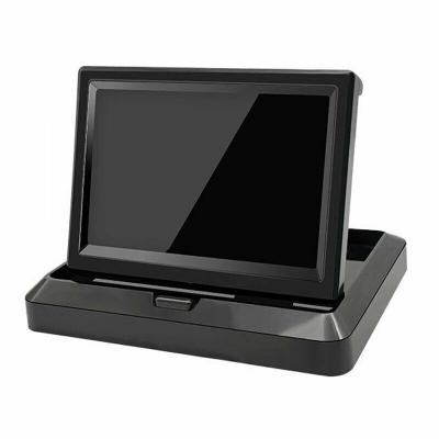 China Car Built-in Rooftop Fast Delivery TFT LCD Android Speaker Monitor 5 Inch Foldable Car Monitor for sale