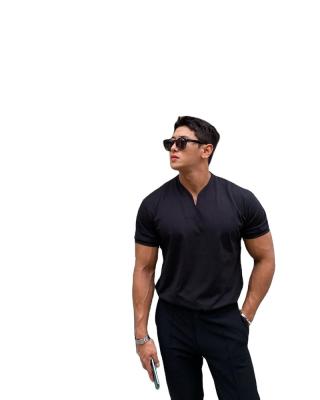 China Breathable ready to ship stocklot sports excising plus size t-shirt design fashionable korean loose v-neck summer short sleeve t-shirt for sale