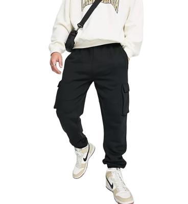 China Men's Breathable Drawstring Waistband Straight Breeches Regular Tapered Cargo Fit Jogger With Side Pockets for sale