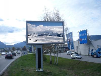 China P8 Outdoor advertising LED Display Screen SMD3535 LED ad board 7500 cd / ㎡ for sale