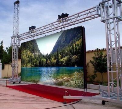 China High Contrast P6.25 outdoor LED stage screen backdrop lighting die casting aluminum cabinet for sale