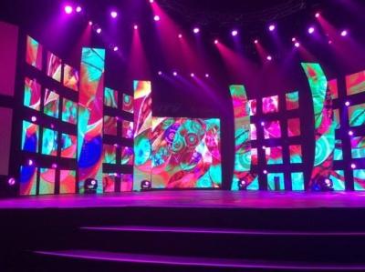 China Stage background LED Stage screen rental full color Die-casting 500 * 500mm Cabinet size for sale