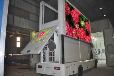 China P6.25 truck mounted LED screen mobile led truck vehicle advertising outdoor 1/10 scan for sale