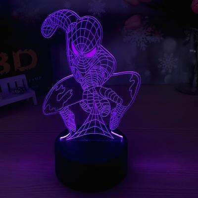 China Modern 7 Color Night Light 3D Colorful Illusion Vision Acrylic Night Light 7 Led Night Light Table Lamp for sale