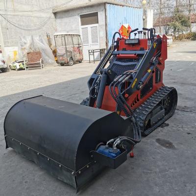 China Farms Derette 430 and 320 sweeper with bucket attachment for mini skid steer loader for sale