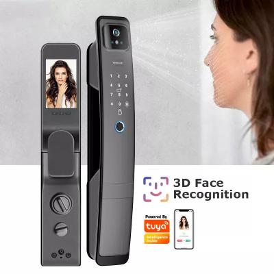 China 3.5 polegadas Large Screen dentro Peephole Smart Door Lock com Tuya APP e câmera de grande ângulo à venda