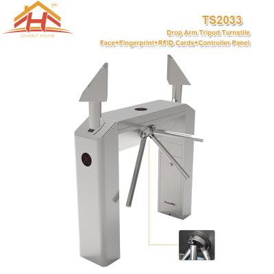 China Gym Football Fingerprint Access Control Turnstile For Entrance , Metal Turnstile Gate for sale