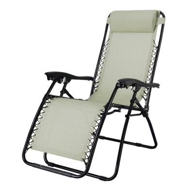 China Modern Adjustable Steel Recliners Mesh Zero Gravity Lounge Chair w/Pillows and Adjustable Cup Holder Trays Armrest Recliner for sale