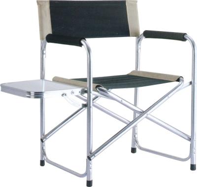 China Portable Folding Directors Chair Easy-Carry Makeup Chair Full Back Artist Camping With Storage Side Bag Table Lightweight Aluminum for sale