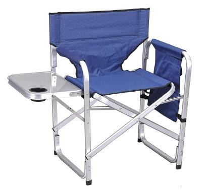 China Easy-carry Oversized Camping Chairs Sturdy Heavy Duty Folding Executive Chair with Portable Side Table for Outdoor Outdoor Sport Lawn for sale