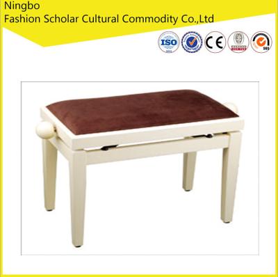 China Adjustable Antique White Solid Wood Piano Stools Bench For Chair Sale for sale