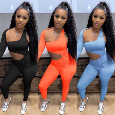 China 2021 QUICK DRY - Women Fall Fashion Solid Color Bodycon Leisure Sports Overalls Women's Outfits for sale