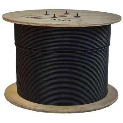 China OUTDOOR 4 6 8 10 12 Core Fiber Optic Cable Aerial Armored 24 48 Price Black Jacket Armor Steel Wooden Outdoor Packing Rohs ISO for sale