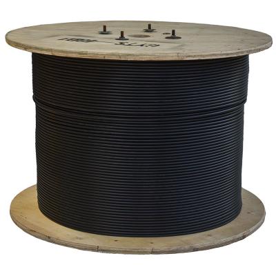 China OUTDOOR 4 6 8 10 12 24 48 96 144 Core Fiber Optic Cable GYTS ISO Aerial 4 6 8 10 144 288 CORS Black Jacket Armor Steel Wooden Outdoor Packing Rohs for sale