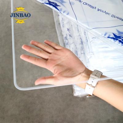 China Good Performance JINBAO Factory Supply 2050*3050mm 30-100mm Mechanical Flat PMMA Clear Water Proof Do Not Rotate Yellow For Swimming Pool Acrylic Board for sale