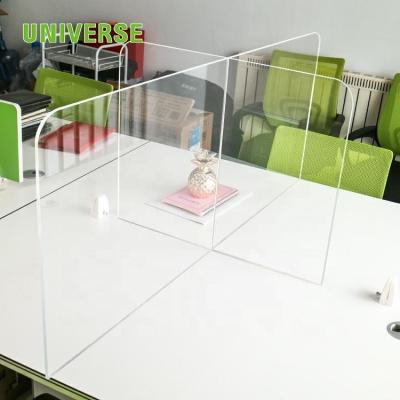 China Factory Retail Universe Factory Wholesale Custom Protective Acrylic Acrylic Sneeze Guard Barrier for sale