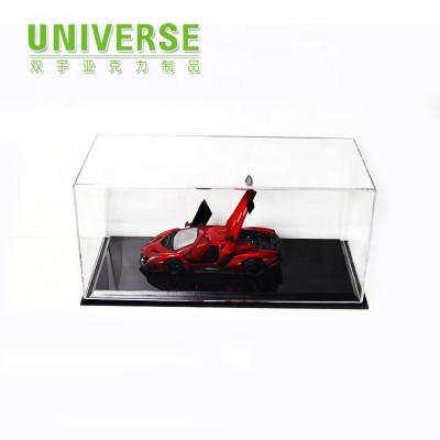 China UNIVERSE Handmade Clear Acrylic Display Box Template Acrylic Display Box for sale