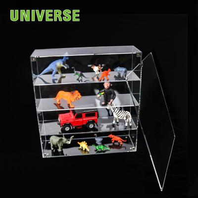 China Handmade Clear Acrylic Toys Display Stands Toy UNIVERSE Model Display Box for sale