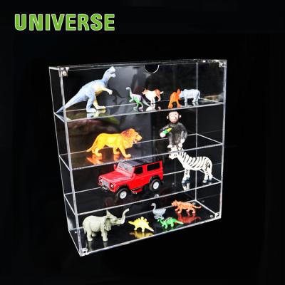 China Handmade UNIVERSE Toy Clear Acrylic Display Case Toys Model Display Box With Magnet for sale