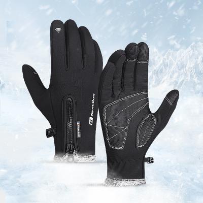 China Full Finger Kyncilor Touch Screen Fleece Winter Motorcycle Gloves Waterproof Cycling Motorcycle For Women Men for sale