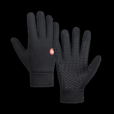 China Full Finger Sports Cycling Gloves Waterproof Non-slip Touchscreen Winter Gloves For Women Men Climbing Training Camping for sale