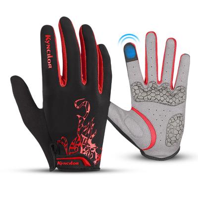 China Microfiber Touch Screen Racing Pads Motorcycle Riding Sport Protective Shockproof Gloves Cycling Riding Gloves for sale