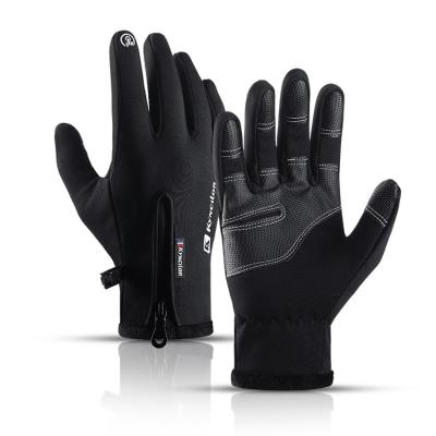 China Sports Waterproof Touch Screen Anti Slip Winter Touch Warm Windproof Driving Touch Screen Winter Cycling Gloves for sale