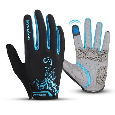 China 2023 Newest Full Finger Sports Racing Full Finger Gloves Palm Protection Touch Screen Cycling Riding Gloves for sale