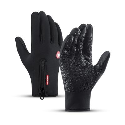 China Full Finger Factory Waterproof Touch Screen Winter Anti-Skid Gloves Sports Cycling Gloves For Motorcycle Running for sale