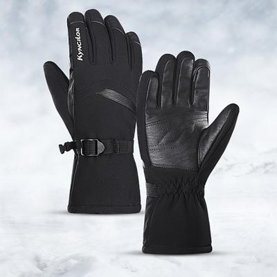 China Warm Waterproof Gloves Leather Winter Waterproof\Warm\Breathable\Comfortable Snowboarding Skiing Hiking Snow Gloves Sports Glove Screen Touch for sale