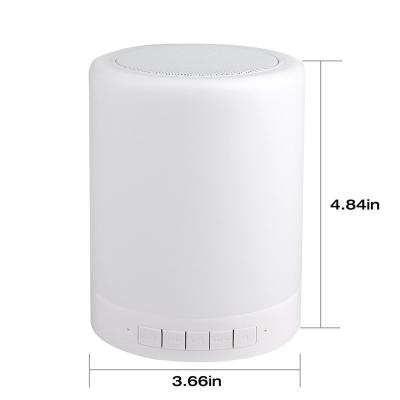 China None Touch Sensor Night Light Portable Wireless BT Speaker Best For Outdoor Bedroom Home for sale