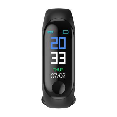 China Heart Rate Monitor IP67 Waterproof Fitness Tracker Smart Wristband Touch Screen M3 Band Wristband For IOS Android Phone for sale