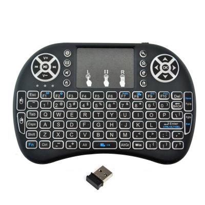 China For Game i8 Version 2.4GHz Russian-English Wireless Keyboard Air Mouse With Touchpad Handheld Work With Android TV BOX Mini PC 18 for sale