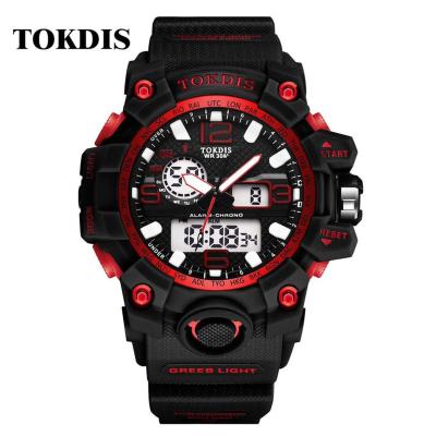 China NEW Alarm Mens Digital Watch LED Display Sport Luxury Rubber Watches Analog-Digital for sale