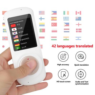 China Multilingual Voice Translator Wifi Voice Translator Support 42 Countries Smart Portable Instant Two-Way Translation Languages for sale