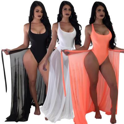 China Breathable Biquini 2021 Casual Sexy One Piece Summer Beach Swimwear Bikini Swimming Backless Swimwear For Women for sale