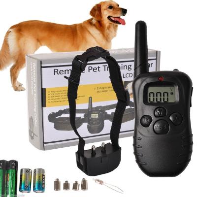 China Waterproof Dogs and Rechargeable Electronic Remote Control Dog Vibration Shock Pet Training Collars Electric Pet Training Collars for sale