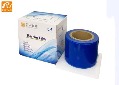 Κίνα Νέα άφιξη Blue PE Medical Barrier Film Roll 4x6 Inch Ακρυλική προσκόλληση με προσαρμοσμένο λογότυπο προς πώληση