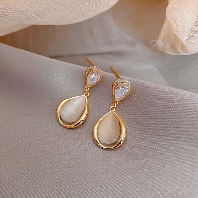 China TRENDY Huggie Earrings With Zircon Designs Jewelery Patterns Saudi 2015 For Women Small Rose Gold Gift White Party AAA Images Trendy for sale