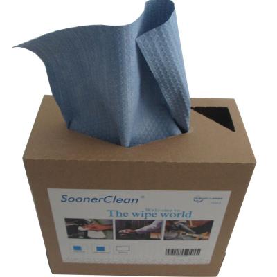 China Spunlace Industrial Cleaning Embossed Nonwoven Industrial Cleaning Cloths for sale