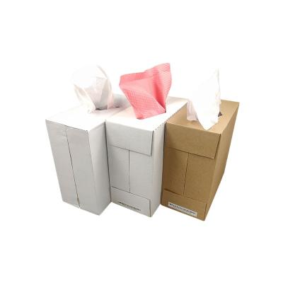 China Durable Industrial Spunlace Paper Nonwoven Fabric Wiper Strong Absorbency For Oil And Water Cleaning Wipes for sale