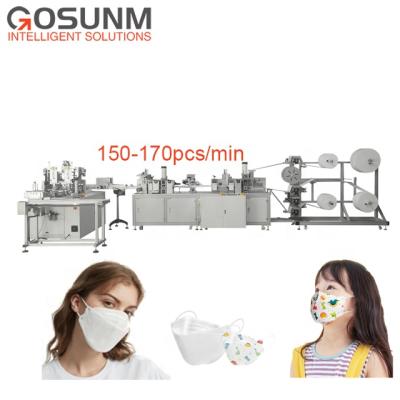 China High Production Efficiency GOSUNM KF94 Mask Making Machine Automatic For Kf94 Mask Making Machine Ffp2 Mask for sale