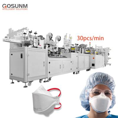 China High Production Efficiency Full Auto Kf94 1860 Head Wearing Medical Type Mask Machine Function Fish Mask Making Machine for sale