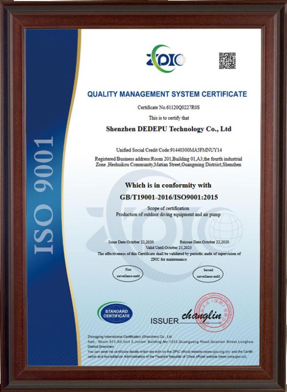 ISO9001 - Shenzhen Thaistone Precision Hardware Co., Ltd.