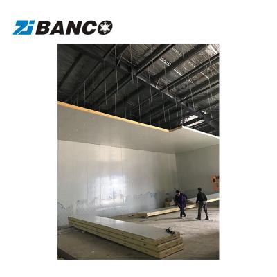 China Metal Cold Room Sandwich Panel, 100MM Cold Room Camlock PU Panel for sale