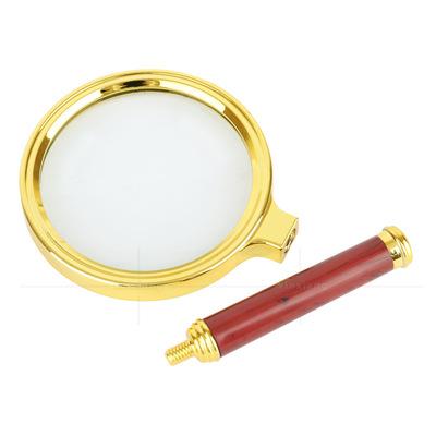 China Old South America 10 Northeast Asia Handheld Magnifying Man 7 Periods Mahogany Magnifying Glass Portable Imitation Jewelry for sale