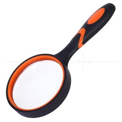 China Portable 8x Double Color Rubber Handle Anti Falling Magnifier for sale